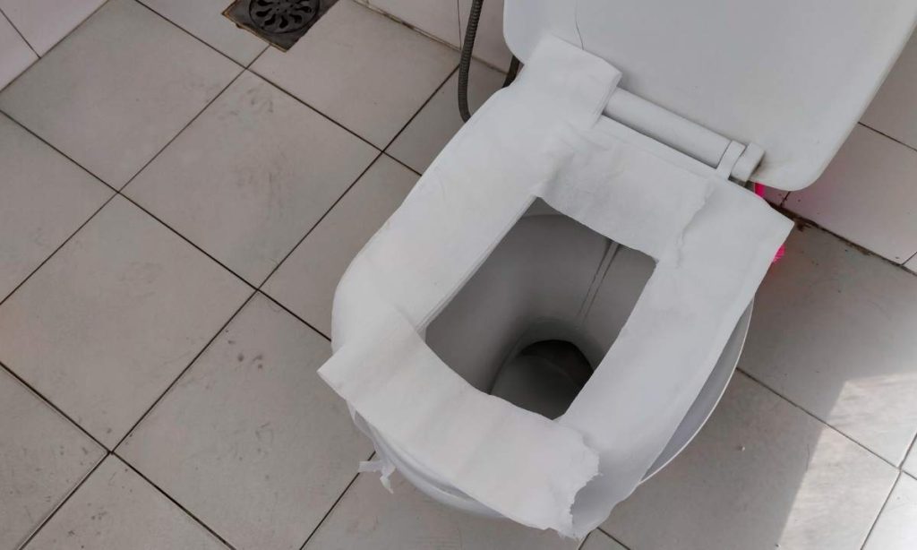 Why You Should Never Line Your Toilet Seat With Paper