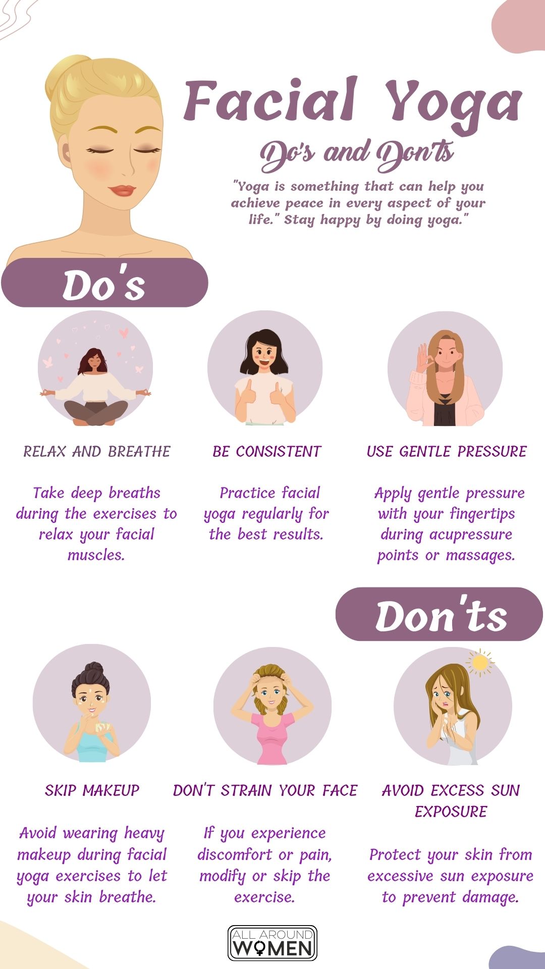 Easy Face Slimming Yoga Exercises To Get Rid Of Face Fat Easy Face Slimming Yoga Exercises To Get Rid Of Face Fat