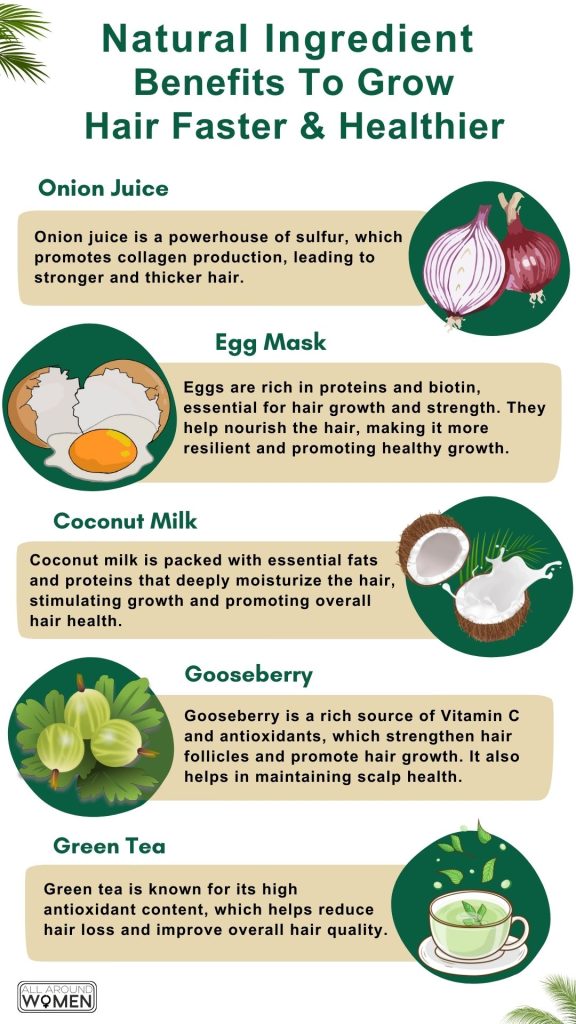 How To Grow Hair Faster And Healthier With All Natural Ingredients