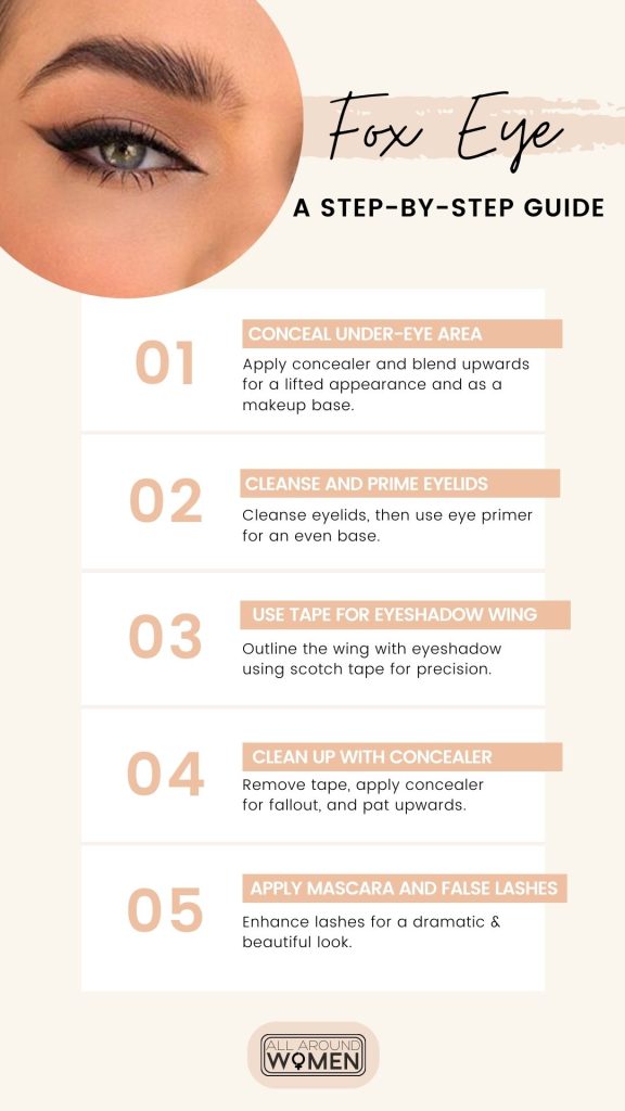 Fox eye makeup_ step by step guide