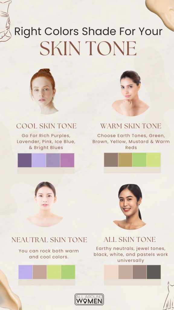 The right colors to wear for your skin tone