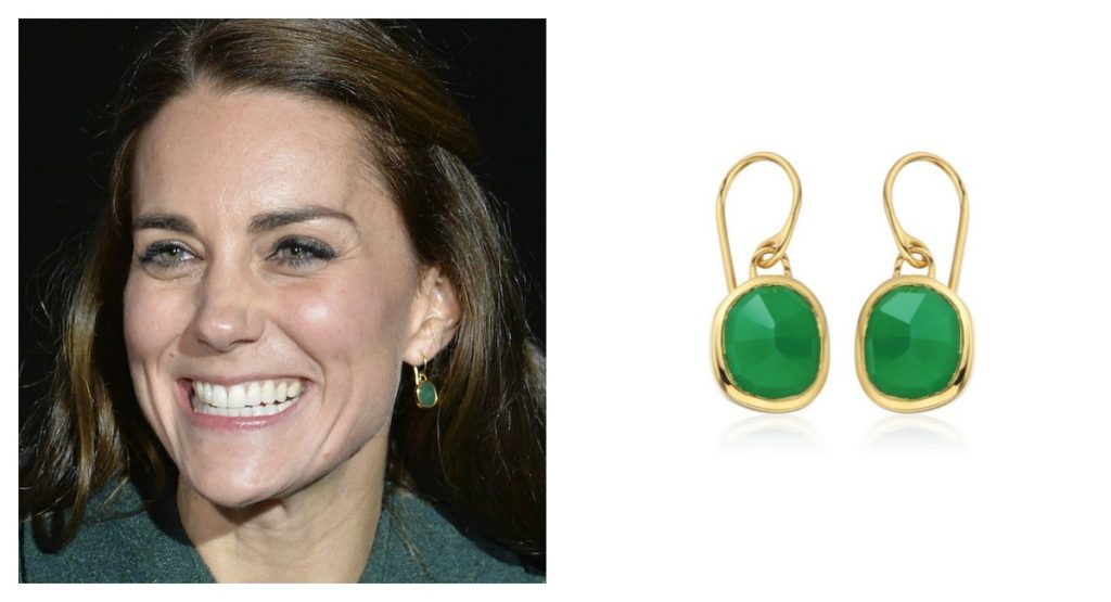 Kate Middleton’s Green Onyx Wire Earrings