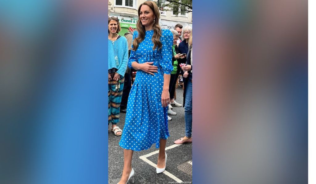 Kate Middleton’s Sky Blue Crepe Midi Dress Of 2022