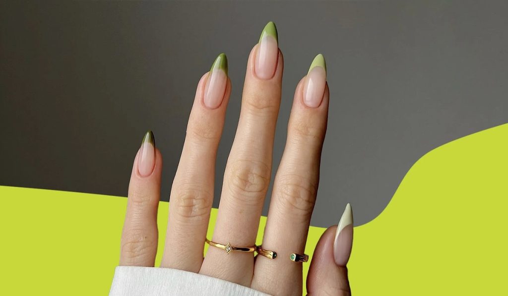 Matcha Latte Nails- Summer Spring Nail trends 2024.