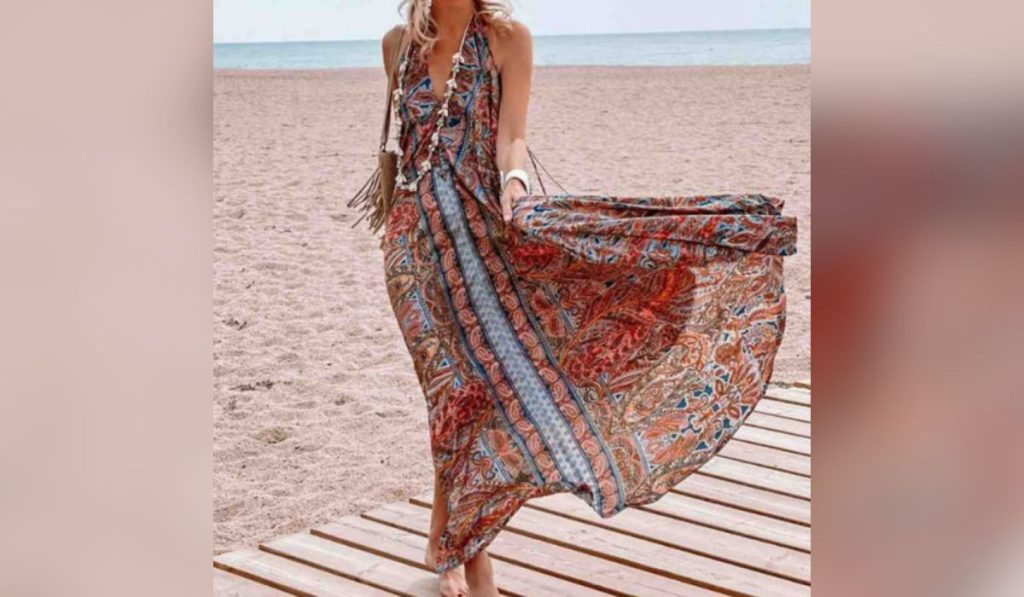 Maxi dress for Italian beach wedding