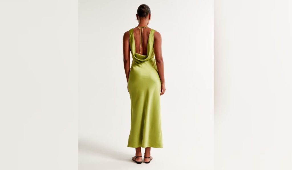 Summer Graduation Outfit- Cowl Back Maxi Dress