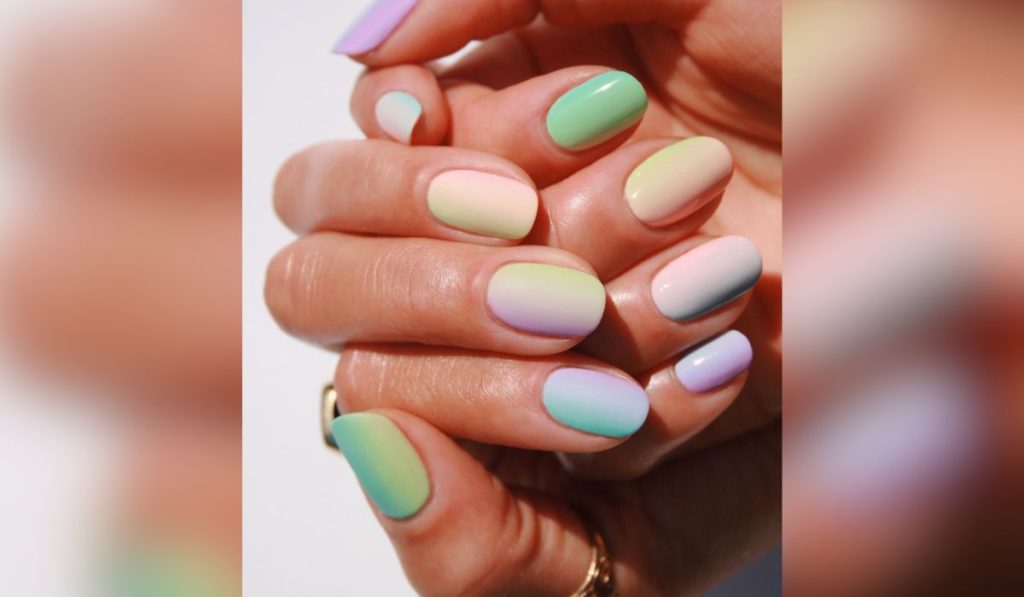 Pastel Ombre Nails