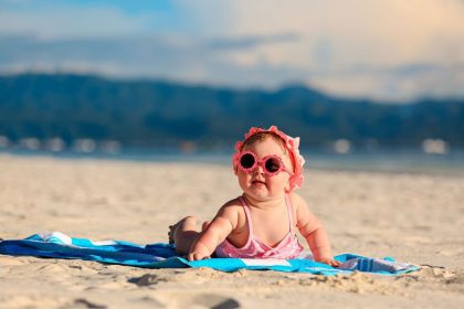 Baby beach essentials
